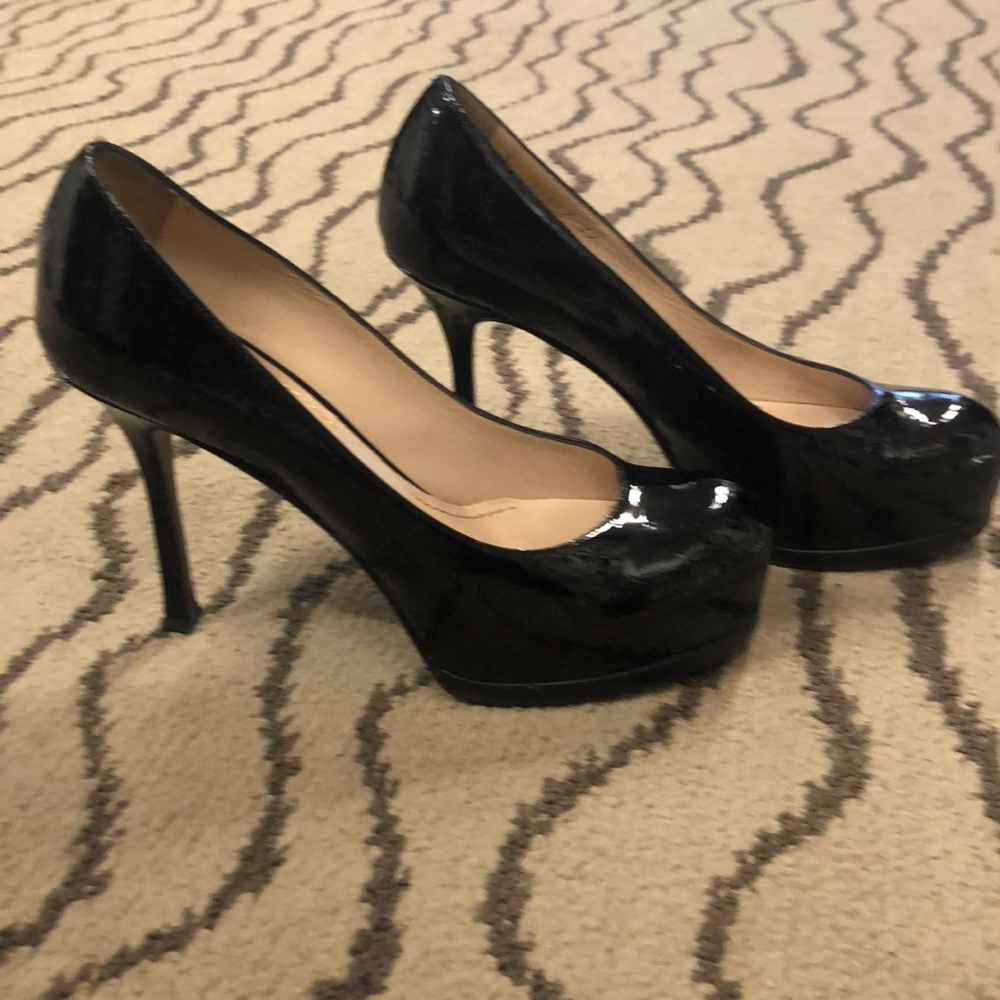 YSL patent heels
